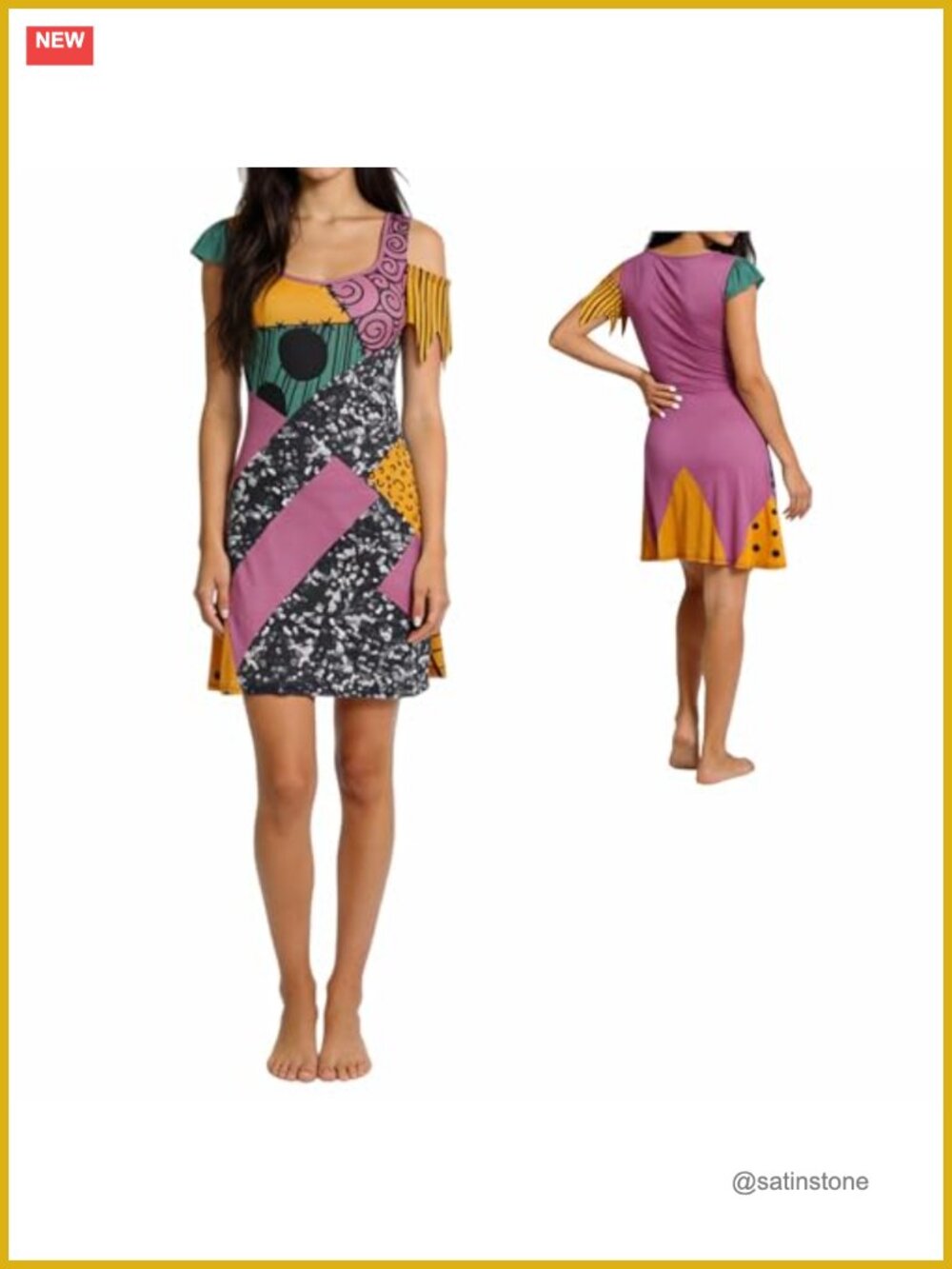 Halloween Costume Dress for Women Stretchy Short Sleeve Party Outfit